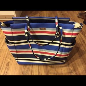 Kate Spade Striped Baby Diaper Bag Tote